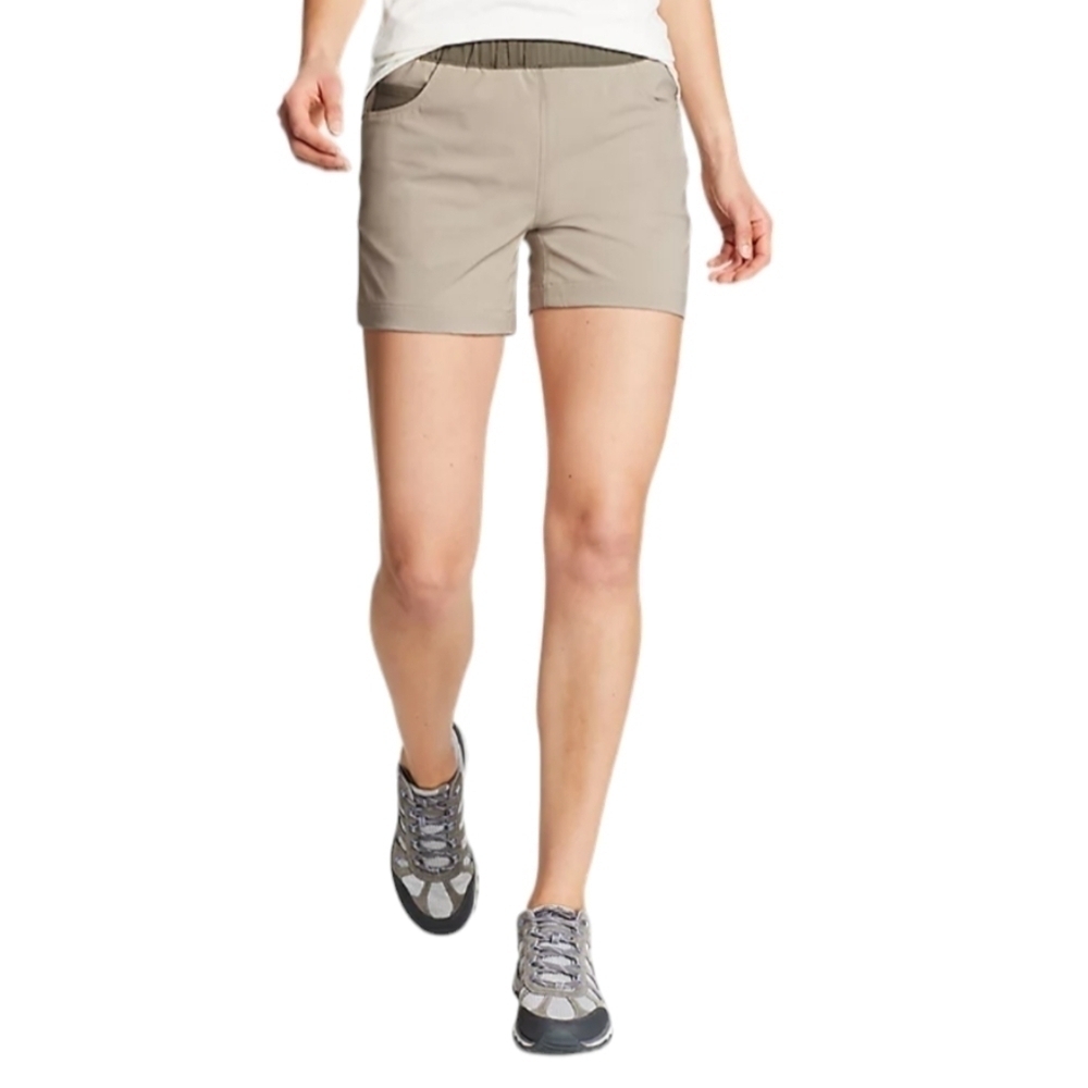 Eddie Bauer ClimaTrail Shorts Color Block Khaki & Green